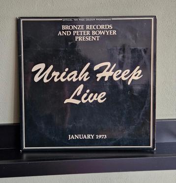 Dubbel Lp Uriah Heep  / Uriah Heep Live igst