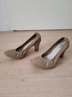 TBS pumps hakken Frimma, mt 39, echt leer, taupe, zgan, Pumps, TBS, Beige, Ophalen of Verzenden