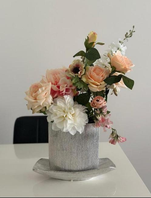 Stoneware vaas, Huis en Inrichting, Woonaccessoires | Vazen, Zo goed als nieuw, Overige kleuren, Minder dan 50 cm, Overige materialen