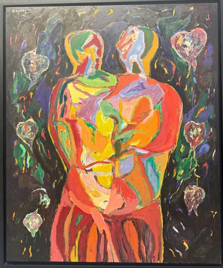 Ad Snijders Intimate Connection, Antiek en Kunst, Kunst | Schilderijen | Modern, Ophalen