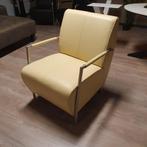 Fauteuil MX Sofa Toledo leder créme, Ophalen, Nieuw, 75 tot 100 cm, Modern