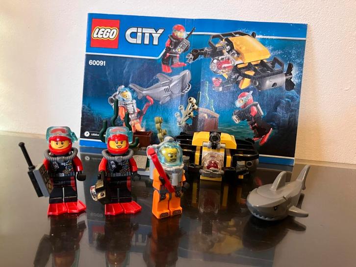 Lego set 60091 onderwater onderzoek, Kinderen en Baby's, Speelgoed | Duplo en Lego, Gebruikt, Lego, Complete set, Ophalen of Verzenden