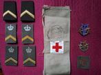 diverse militaria - epaulet rangen , MLV , gen.dienst bandje, Ophalen of Verzenden, Landmacht, Nederland, Embleem of Badge