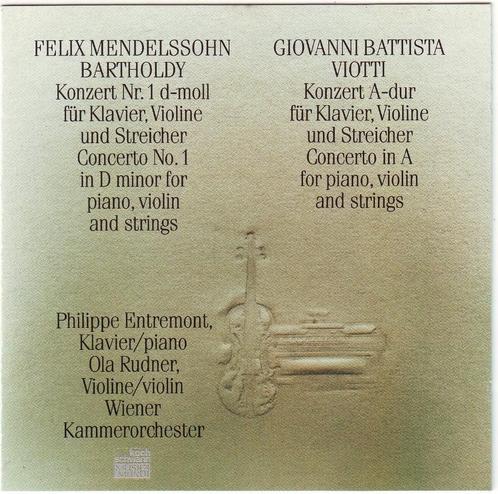 Viotti en Mendelssohn: Dubbelconcerten voor piano en viool, Cd's en Dvd's, Cd's | Klassiek, Zo goed als nieuw, Orkest of Ballet
