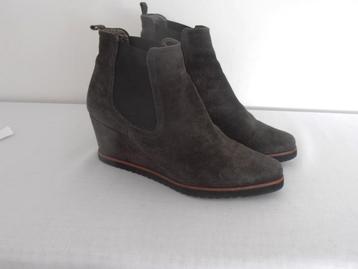 Nay - prachtige bruine leren enkellaarzen - 39 beschikbaar voor biedingen