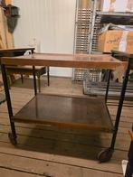 Drank trolley / karretje, Huis en Inrichting, Tafels | Bijzettafels, Ophalen, 55 tot 75 cm, Zo goed als nieuw, 60 cm of meer