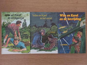 Wim en Karel trilogie, WOII, L. Vogel, spannend, chr, €7,50 beschikbaar voor biedingen