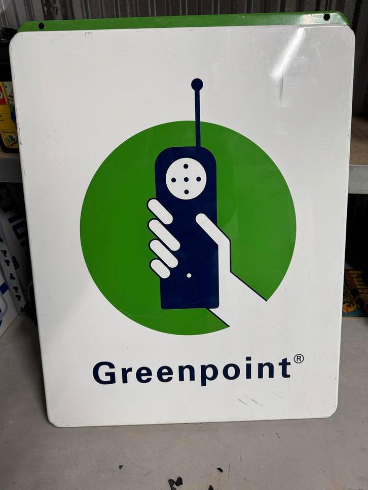 Emaille bord Greenpoint PTT Telecom, Antiek en Kunst, Antiek | Emaille, Verzenden