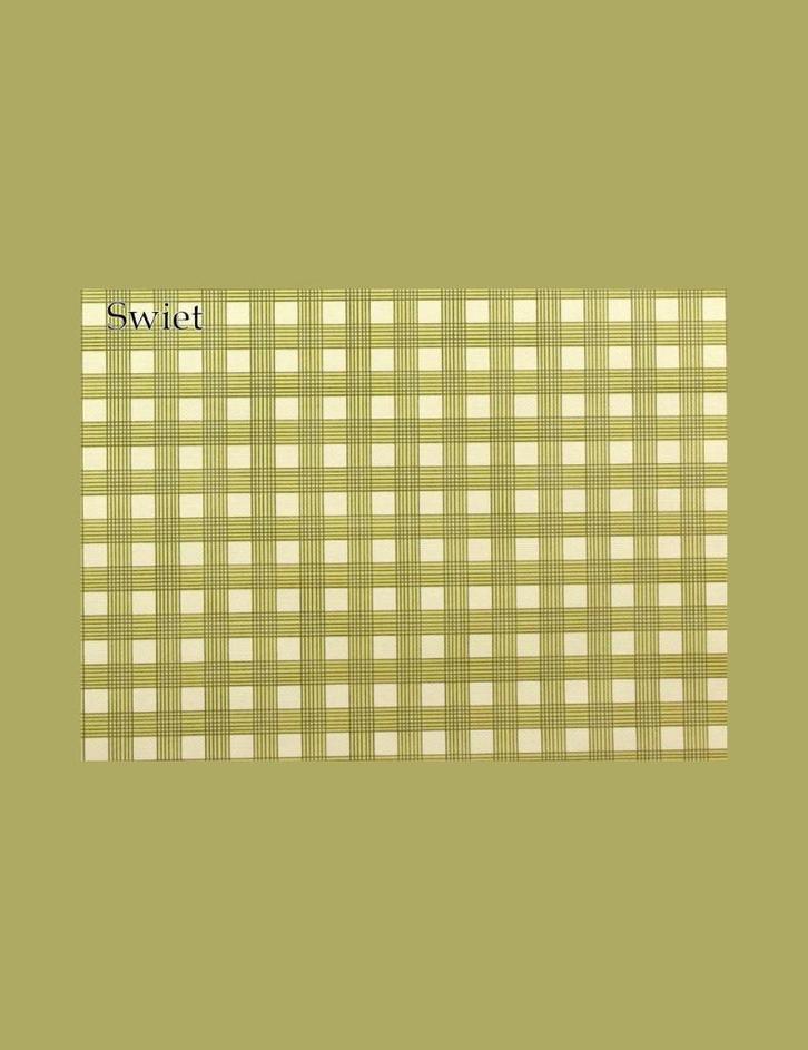 3982 behang groen ruit originee vintage 60s 70s swiet, Huis en Inrichting, Stoffering | Behang, Groen, minder dan 10 m², Ophalen of Verzenden