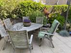 Hartman Triangular tafel met 6 stoelen, Ophalen, Gebruikt, Rond, Hout