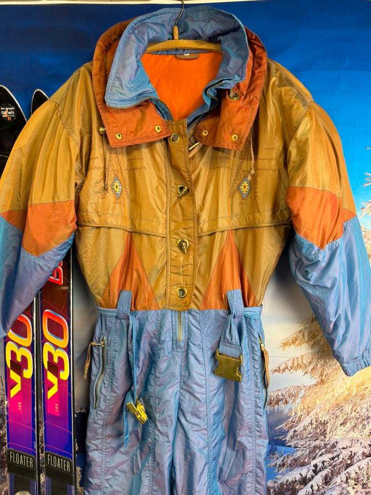 Vintage Fout Skipak van Rodeo maat 42 - 44 / L, Kleding | Dames, Wintersportkleding, Zo goed als nieuw, Pak, Maat 42/44 (L), Ophalen of Verzenden