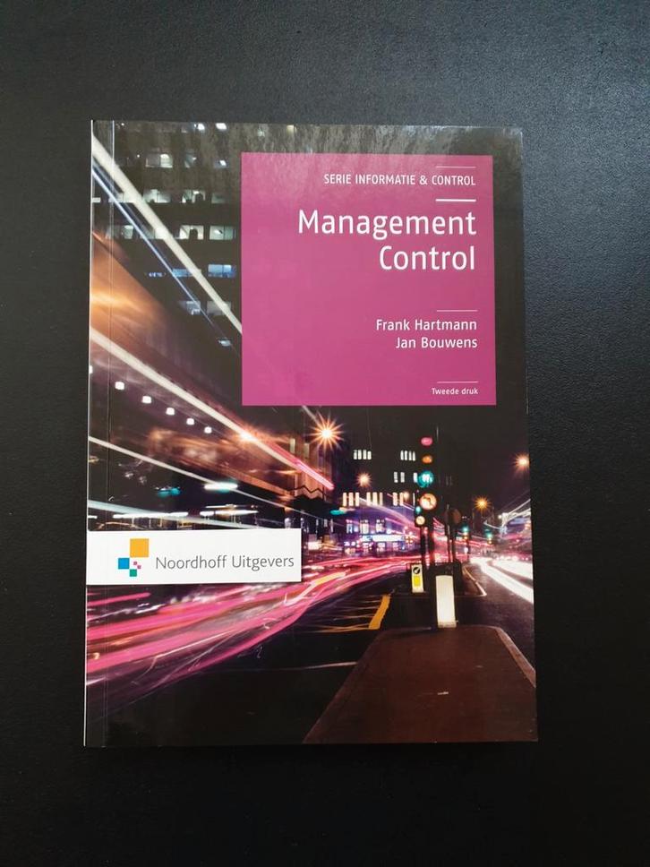 Management Control - Hartmann & Bouwens, Boeken, Studieboeken en Cursussen, Zo goed als nieuw, HBO, Beta, Ophalen of Verzenden