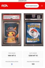 Pikachu Van Gogh Veronica Taylor Gesigneerde Kaart PSA 8/10, Hobby en Vrije tijd, Verzamelkaartspellen | Pokémon, Ophalen of Verzenden