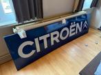 Origineel oud groot Citroën emaille reclamebord XL, Ophalen, Zo goed als nieuw, Reclamebord