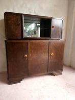 Vintage buffetkast, drankenkast, vitrinekast, Ophalen, 100 tot 150 cm, 100 tot 150 cm, Vintage
