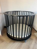 Zwarte ronde box inclusief matras & hoes - Europe Baby, Kinderen en Baby's, Boxen, Ophalen, Zo goed als nieuw, Rond, In hoogte verstelbaar