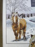 Borduurpatroon  Paard in de sneeuw  nr 5865, Verzenden, Nieuw, Handborduren, Patroon