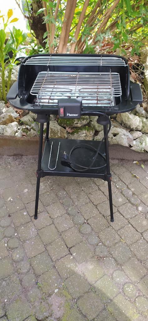 Barbeque barbecue elektrisch 2 etages + rand ofwel kooltjes, Tuin en Terras, Elektrische barbecues, Gebruikt, Ophalen of Verzenden