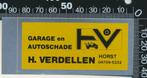 Sticker: Garage en Autoschade Verdellen - Horst, Verzenden, Zo goed als nieuw, Bedrijf of Vereniging