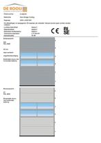 Elektrische Industriedeur Br. 2355 x H. 3250 NIEUW, Ophalen, Glas, 120 cm of meer, 215 cm of meer