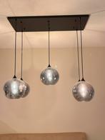 Moderne hanglamp met glazen bollen, Ophalen of Verzenden, Zo goed als nieuw, Glas, 75 cm of meer