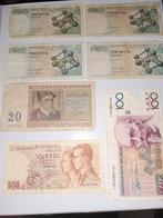 Bankbiljetten België 7 stuks, Postzegels en Munten, Bankbiljetten | België, Ophalen of Verzenden