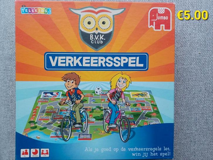 Verkeersspel - Leerzaam en Leuk!, Hobby en Vrije tijd, Gezelschapsspellen | Bordspellen, Zo goed als nieuw, Een of twee spelers