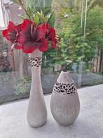 Zilverkleurige vazenset mat/glimmend, Huis en Inrichting, Woonaccessoires | Vazen, Ophalen, Overige materialen, Overige kleuren