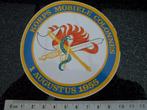 sticker korps mobiele colonnes logo embleem wapen, Verzenden, Zo goed als nieuw, Bedrijf of Vereniging