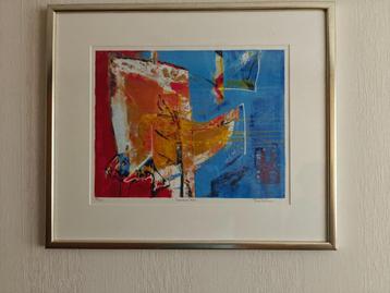 abstracte litho beschikbaar voor biedingen