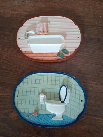 Deurhangers WC & Douche - Decoratief beschikbaar voor biedingen