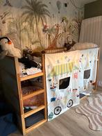 Ikea Hoogslaper met Supermarkt doeken, Gebruikt, 70 tot 85 cm, Ophalen of Verzenden, Hoogslaper of Stapelbed