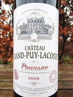 Chateau Grand Puy Lacoste 2008 Pauillac 92 RP, Verzamelen, Nieuw, Rode wijn, Frankrijk, Vol