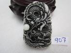 Prachtige amulet hanger van chinese jade draak 907 #, Ophalen of Verzenden, Gebruikt, Steen of Mineraal