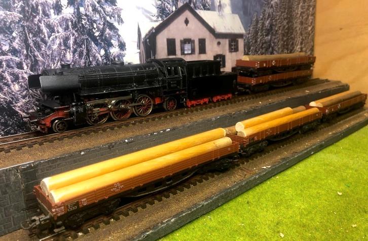 Märklin 3005 Duitse hout transportset 5* 4514 DB  Br23, Hobby en Vrije tijd, Modeltreinen | H0, Gebruikt, Treinset, Wisselstroom