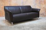 ZGANieuw! donkerbruine leren Leolux Mayon designbank, Huis en Inrichting, Leolux, Leolux, Design, 150 tot 200 cm