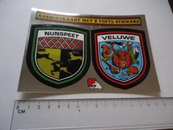 sticker oud Nunspeet KAART Veluwe natuur park introduct beschikbaar voor biedingen