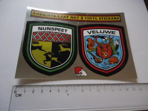 sticker oud Nunspeet KAART Veluwe natuur park introduct, Verzamelen, Stickers, Zo goed als nieuw, Bedrijf of Vereniging, Verzenden