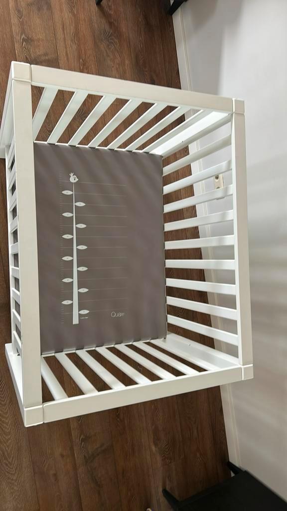 Stevige Timgro kinderbox wit met matras, Kinderen en Baby's, Boxen, Gebruikt, Rechthoekig, In hoogte verstelbaar, Ophalen