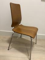 4x Gilbert 90ties Ikea stoel: hout, chrome, mid-century look, Huis en Inrichting, Fauteuils, Ophalen, Gebruikt, Mid-century modern style, 90ties production, teak - look