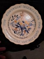 Porselein bord van Koningin Wilhelmina 1948., Ophalen of Verzenden