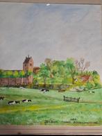 Aquarel van Jelsum., Antiek en Kunst, Kunst | Schilderijen | Klassiek, Ophalen of Verzenden