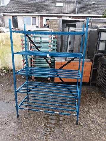 Blauw metalen stellingkast magazijn stelling beschikbaar voor biedingen