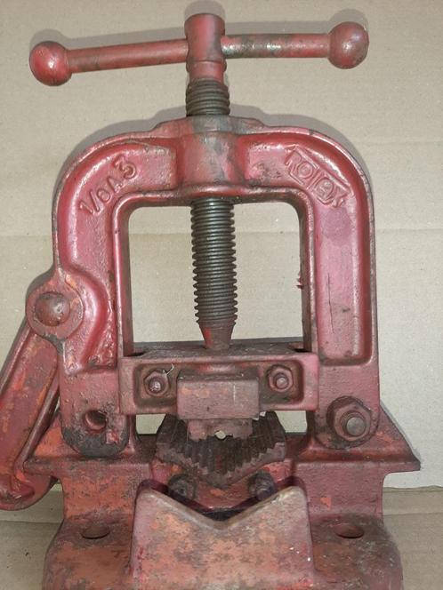 Antieke Buizenklem Pijpklem Buizenbankschroef., Antiek en Kunst, Antiek | Gereedschap en Instrumenten, Ophalen of Verzenden