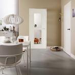 Witte binnendeur met glas stomp en opdek, Nieuw, 80 tot 100 cm, Ophalen of Verzenden, Glas