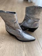 Zilverkleurige cowboy laarsjes, mt.37, Overige kleuren, Lage of Enkellaarzen, Ophalen of Verzenden, Zo goed als nieuw