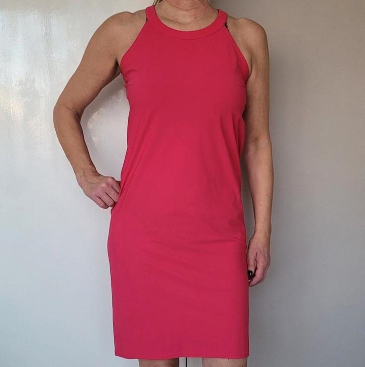 Studio Anneloes Carrie mini jurkje S Travelstof Koraal roze, Kleding | Dames, Jurken, Zo goed als nieuw, Maat 36 (S), Roze, Boven de knie