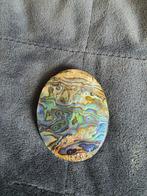 Abalone Broche - Prachtige Iridiscente Kleuren, Overige materialen, 4 tot 7 cm, Gebruikt, Overige kleuren