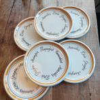 Vintage kaasbordjes, desert bordjes, Huis en Inrichting, Keuken | Servies, Ophalen of Verzenden, Overige stijlen, Bord(en)