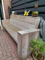 GRATIS Houten bank tuinbank loungebank stijgerplanken, Tuin en Terras, Tuinbanken, Ophalen, Gebruikt, Hout